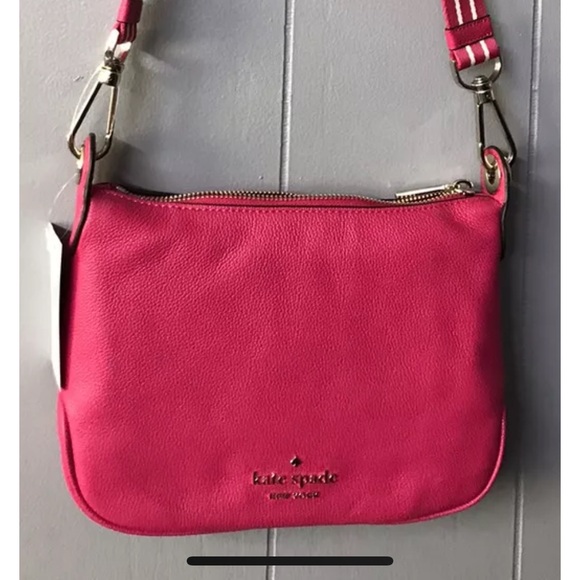 Kate Spade Rosie  Small Crossbody Bag. Pink. Pink  & White Strap. New With Tag. - Picture 1 of 13
